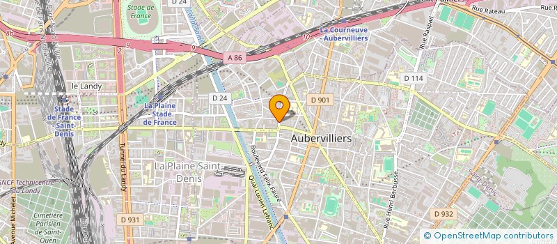 localisation de l'entreprise DYNASTIE J à AUBERVILLIERS