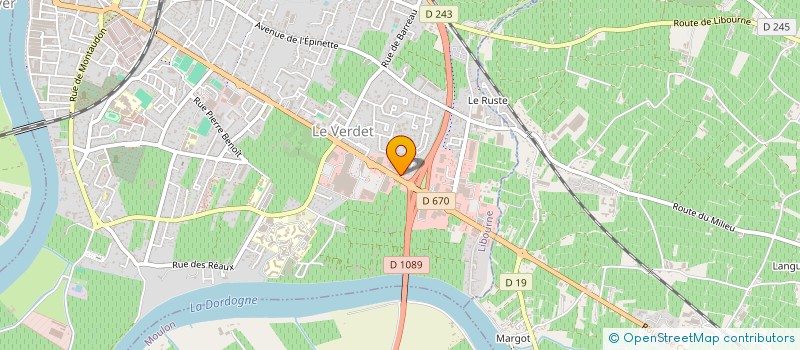 localisation de l'entreprise DYNASTIM LIB  LIBOURNE