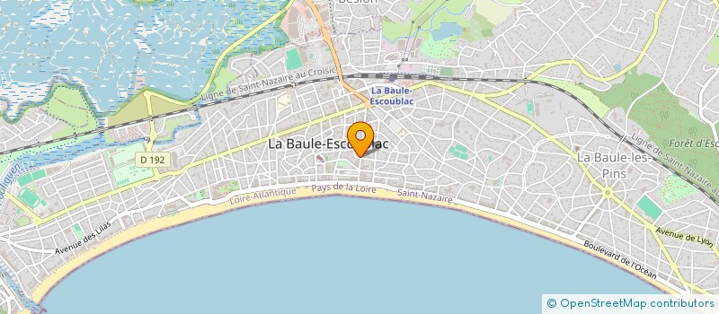 localisation de l'entreprise DYNATRADE  LA BAULE-ESCOUBLAC