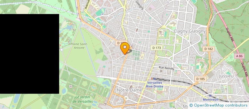 localisation de l'entreprise DYNAVERTUSRH - JFVCONSEIL à VERSAILLES