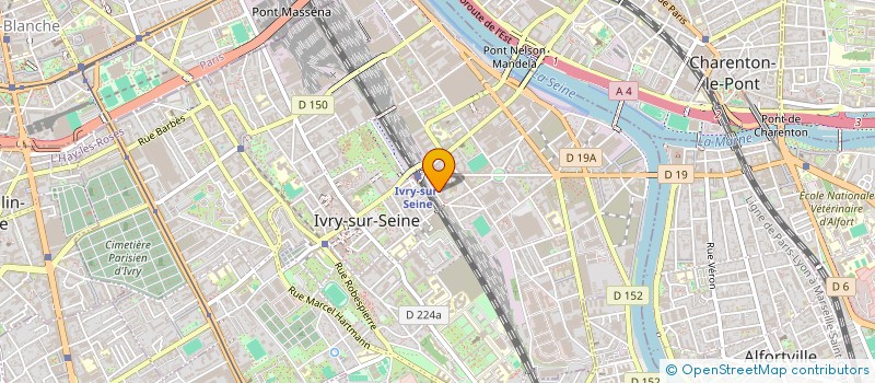 localisation de l'entreprise DYNAVIE à IVRY-SUR-SEINE