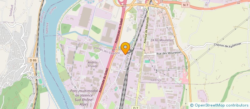 localisation de l'entreprise DYNAWOLF  PORTES-LES-VALENCE