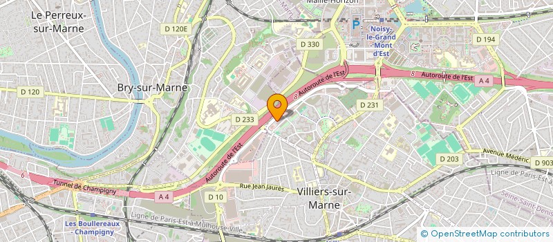 localisation de l'entreprise DYNAXIN à VILLIERS-SUR-MARNE