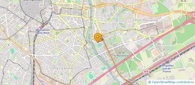 localisation de l'entreprise DYNEIS à MONTPELLIER