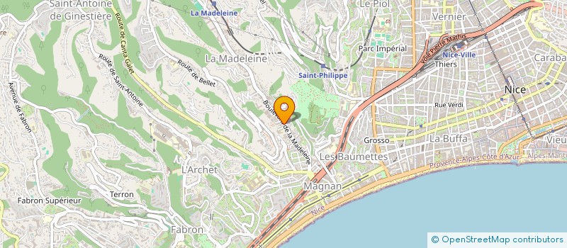 localisation de l'entreprise DYNKA DIFFUSION à NICE