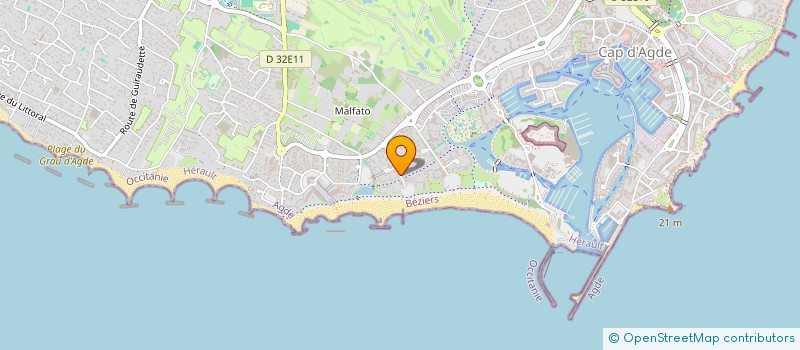 localisation de l'entreprise DYO  AGDE