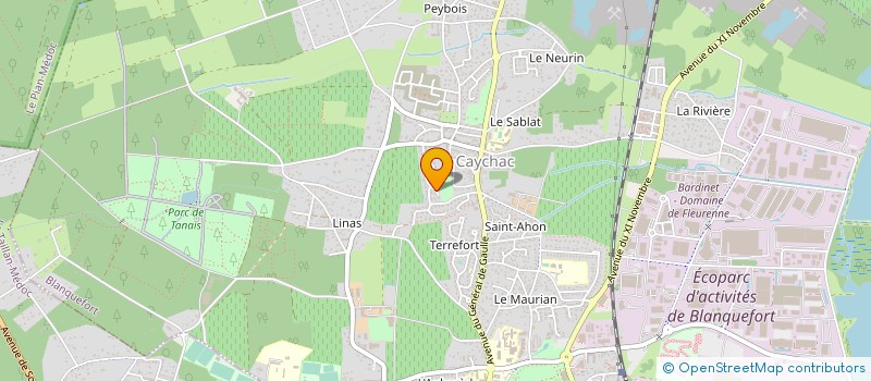 localisation de l'entreprise DYOGENA à BLANQUEFORT