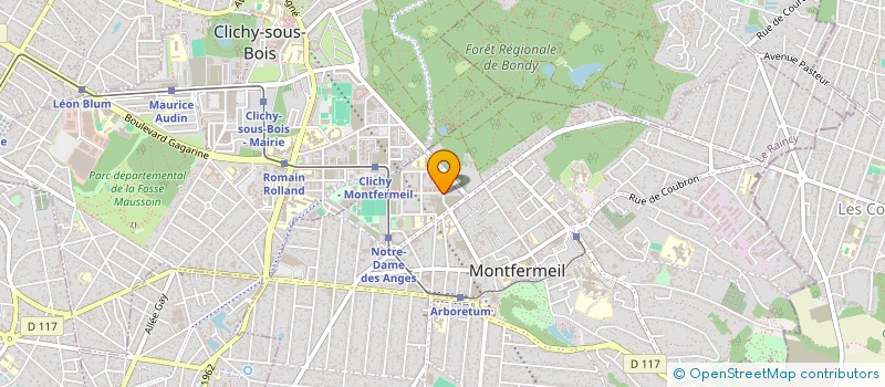 localisation de l'entreprise DYOM à MONTFERMEIL