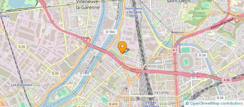 localisation de l'entreprise DYONISIENS DANS LE COEUR à SAINT-DENIS