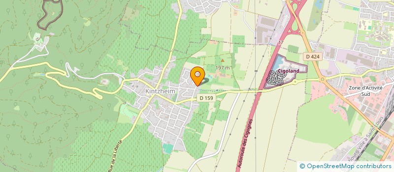 localisation de l'entreprise DYP  KINTZHEIM