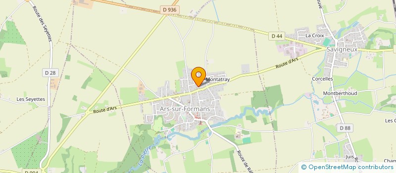 localisation de l'entreprise DYPERLIA  ARS-SUR-FORMANS