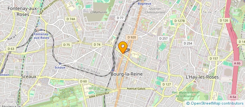 localisation de l'entreprise DYRR à BOURG-LA-REINE