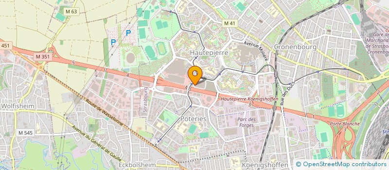 localisation de l'entreprise DYS DISTRIBUTION à STRASBOURG