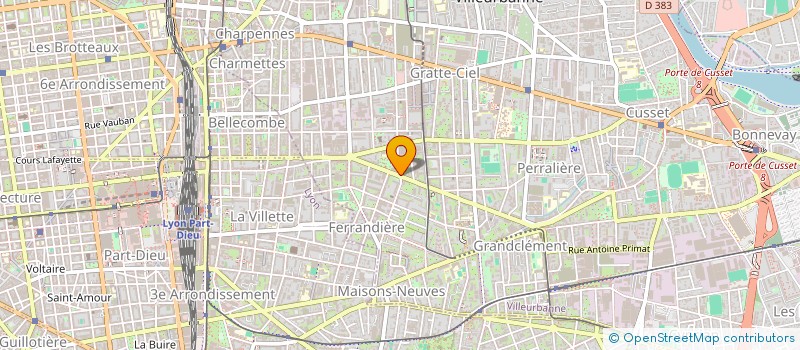 localisation de l'entreprise DYS INVEST  VILLEURBANNE