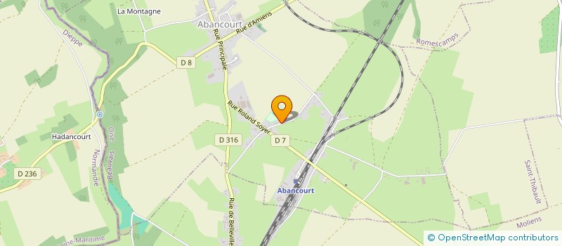 localisation de l'entreprise DYS'NAMIKS  ABANCOURT