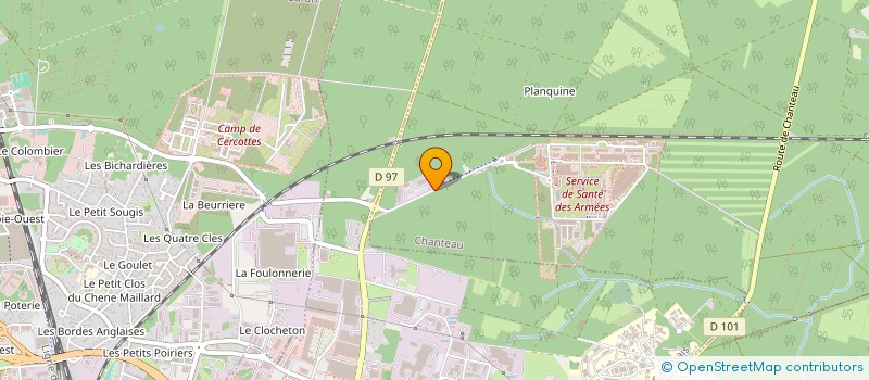 localisation de l'entreprise DYS-TRANSPORTS à CHANTEAU