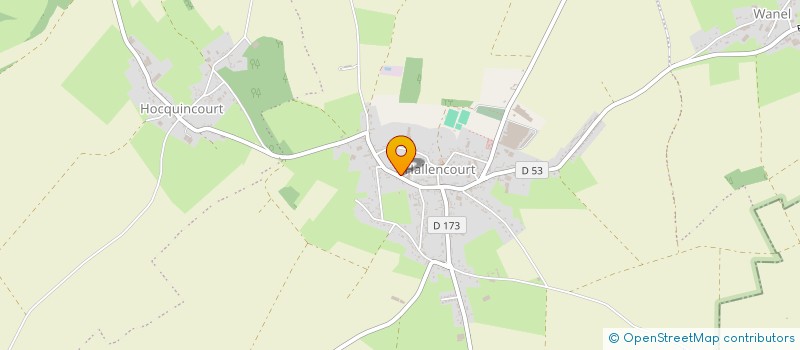 localisation de l'entreprise DYSEUROPE  HALLENCOURT