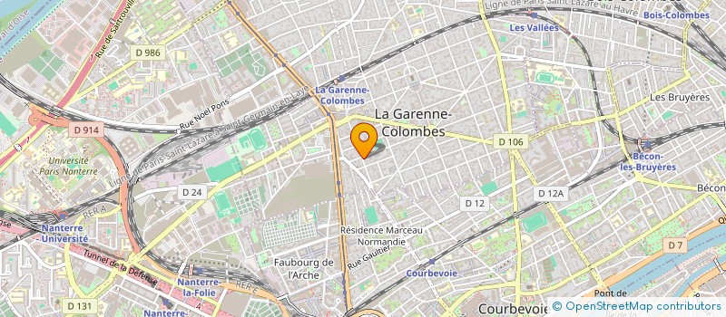 localisation de l'entreprise DYSLEXIE PARIS à LA GARENNE-COLOMBES