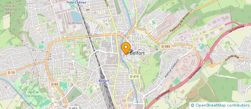 localisation de l'entreprise DYSLI-LAPLAIGE  BELFORT