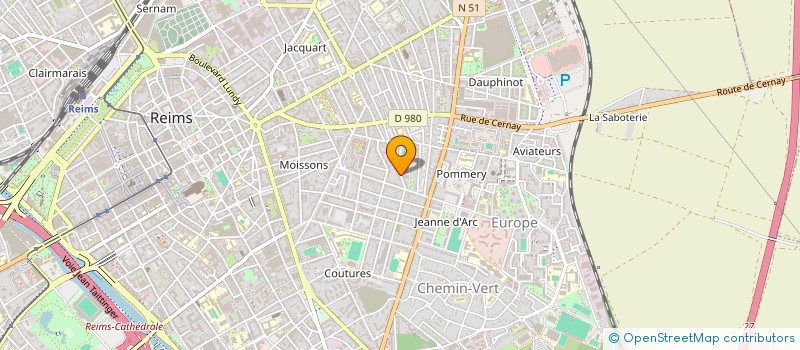 localisation de l'entreprise DYSPRAXIE FRANCE DYS 51  REIMS