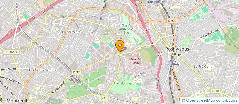 localisation de l'entreprise DYSTOCK à MONTREUIL