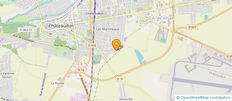 localisation de l'entreprise DYTEP à CHATEAUDUN