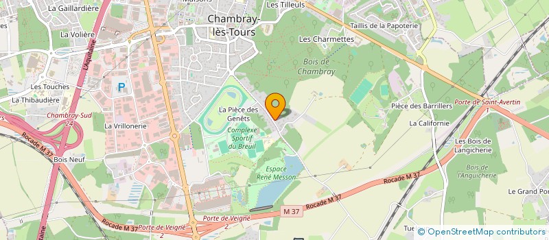 localisation de l'entreprise DYTHURBAUD  CHAMBRAY-LES-TOURS