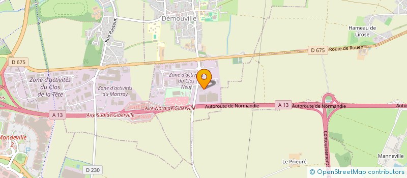 localisation de l'entreprise DYTO  DEMOUVILLE