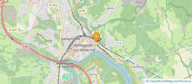 localisation de l'entreprise DYU à VALSERHONE