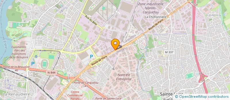 localisation de l'entreprise DYVAN à CARQUEFOU