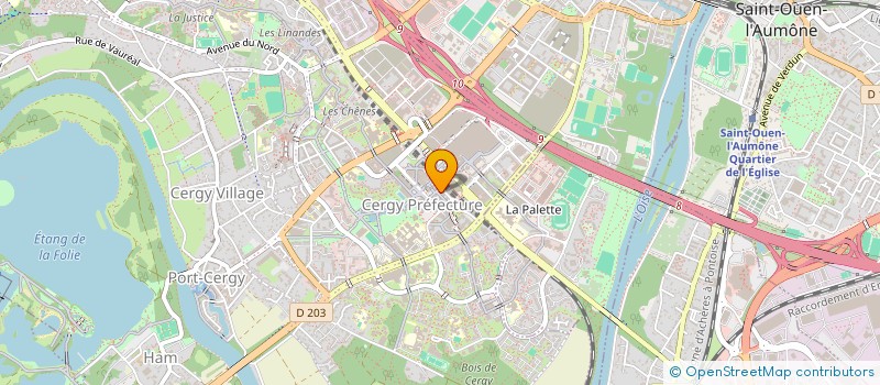 localisation de l'entreprise DYVICOM  CERGY