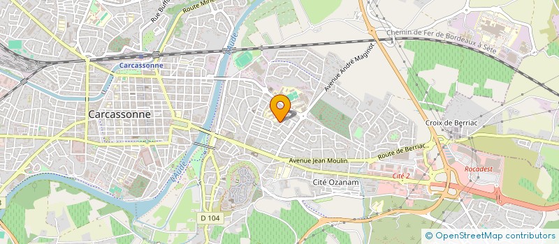 localisation de l'entreprise DZ CONSTRUCTION à CARCASSONNE