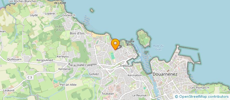 localisation de l'entreprise DZ/DT  DOUARNENEZ