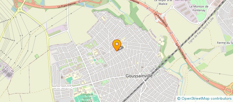 localisation de l'entreprise DZ ELEC à GOUSSAINVILLE