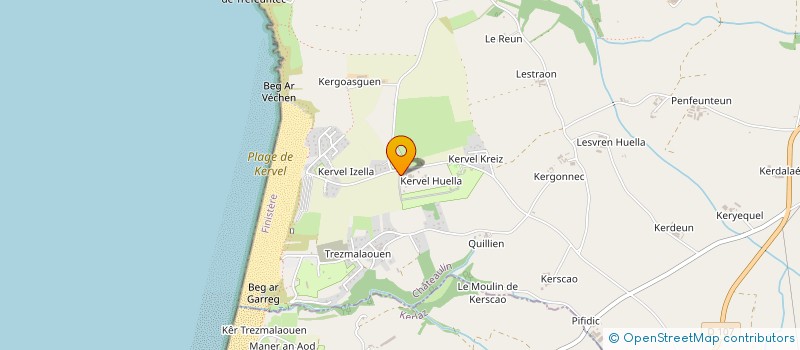 localisation de l'entreprise DZ ENVIRONNEMENT à PLONEVEZ-PORZAY