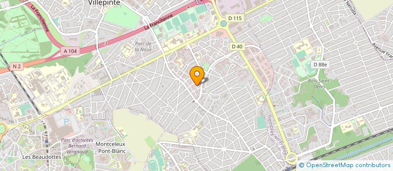 localisation de l'entreprise DZ ETANCHEITE à VILLEPINTE