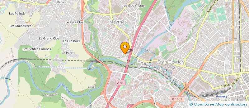 localisation de l'entreprise DZ FITNESS à ANNECY