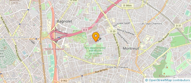 localisation de l'entreprise DZ GROUPE à BAGNOLET