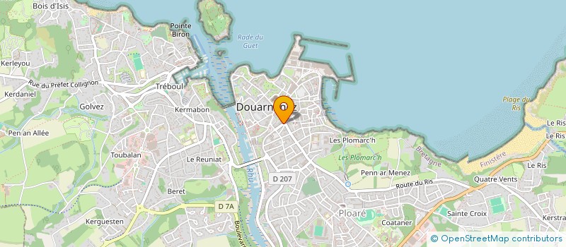 localisation de l'entreprise DZ'HUILES  DOUARNENEZ