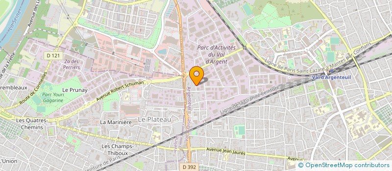 localisation de l'entreprise DZ INFO SYSTEME à ARGENTEUIL