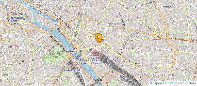 localisation de l'entreprise DZ LOC  PARIS 12