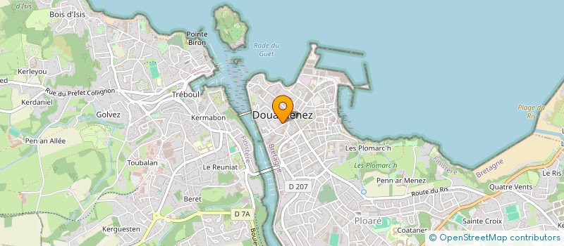 localisation de l'entreprise DZ MULTI SERVICES  DOUARNENEZ