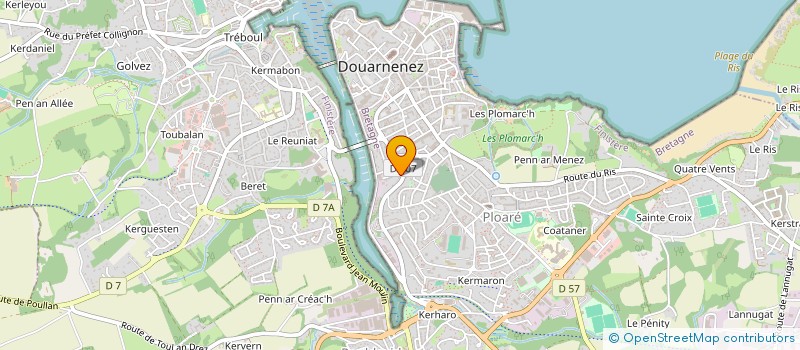 localisation de l'entreprise DZ PRESTA-NEGO  DOUARNENEZ
