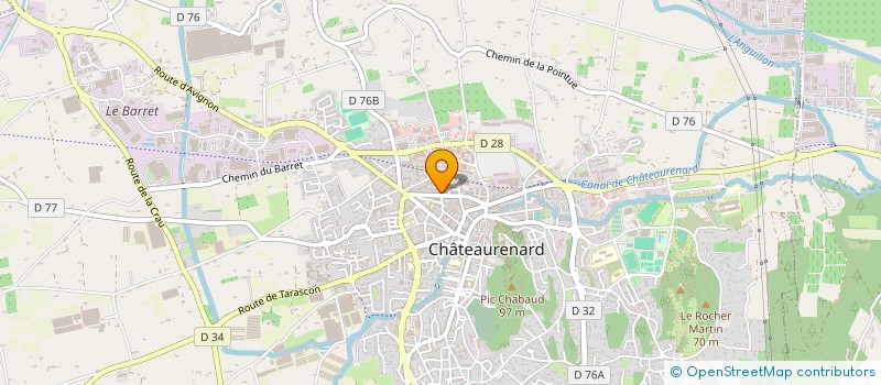 localisation de l'entreprise DZ PROD  CHATEAURENARD