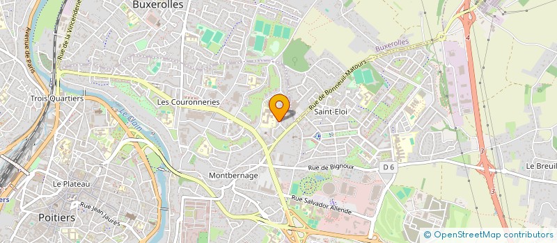 localisation de l'entreprise DZ PROD  POITIERS