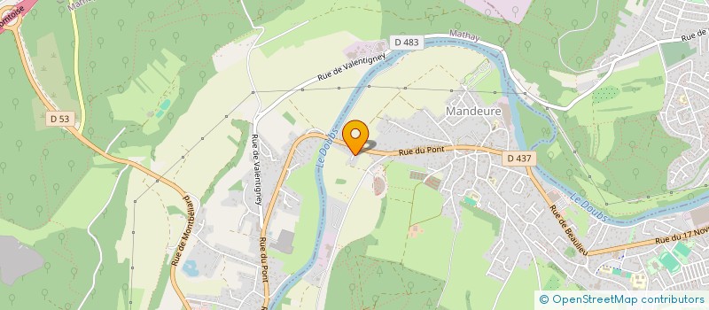 localisation de l'entreprise DZ RACING TEAM  MANDEURE