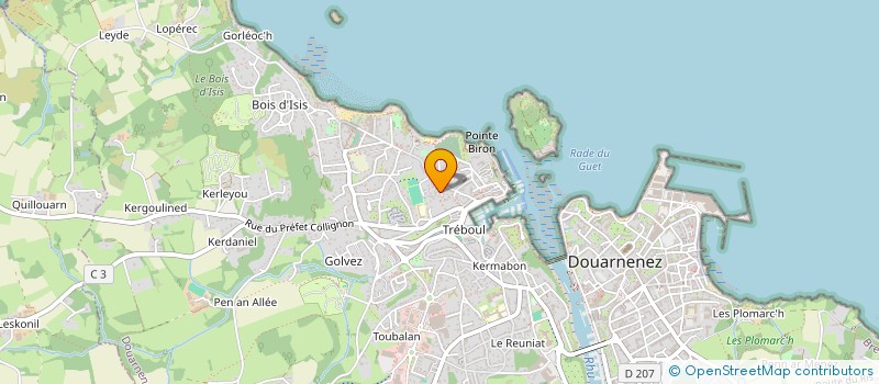 localisation de l'entreprise DZ TAXI  DOUARNENEZ