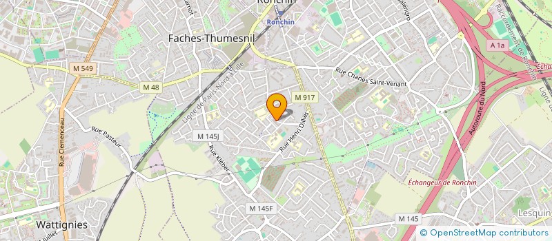 localisation de l'entreprise DZ TECHNICS  FACHES-THUMESNIL