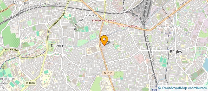 localisation de l'entreprise DZA à BEGLES