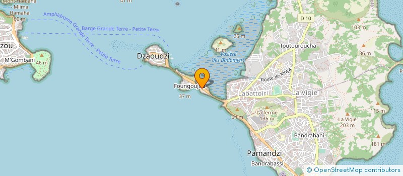 localisation de l'entreprise DZAOUDZI MARINE à DZAOUDZI